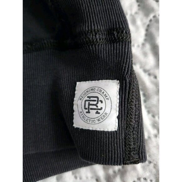 Reigning Champ Womens Black Hoodie Embroidered Spell Out Black Large - Picture 5 of 7